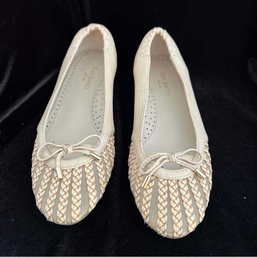 Eric Javits New York Natural Mesh Toe Ballet Flats - 8 1/2 S